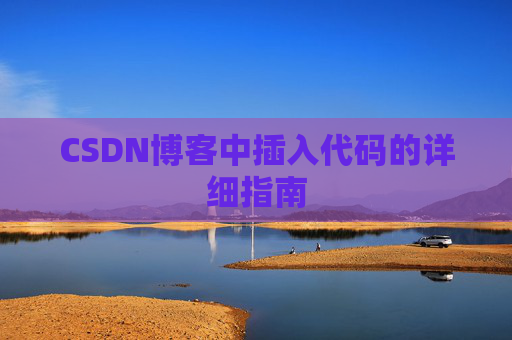 CSDN博客中插入代码的详细指南
